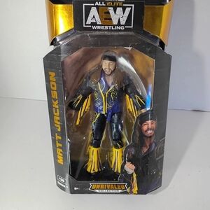 AEW Wrestling Matt Jackson Action Figure - Black, Yellow, Blue